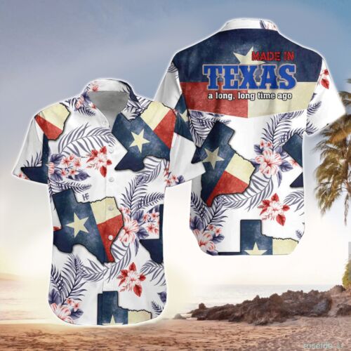 Floral Texas hawaiian Shirt, A Long Time Short-Sleeve Hawaiian Shirt For Men, Women HO2411