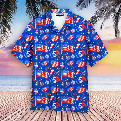 American Tractor 4Th Of July Hawaiian Shirt Aloha Shirt For Summer HO1321