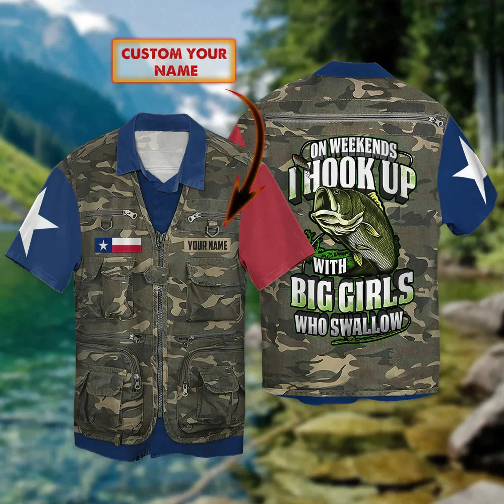 Fuly Hawaii Shirt - Waistcoat Texas Fishing Hawaiian Shirt Men HO3822