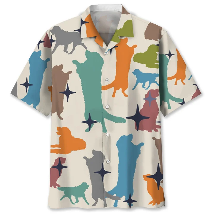 Golden Retriever vintage Hawaiian Shirt, Hawaiian shirt for men, Summer gift for Dog lovers HO1459