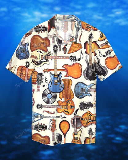 Guitar - Guitar Bling Hawaiian Shirt, Summer gift, Hawaiian Shirts for Men, Aloha Beach Shirt HO1022