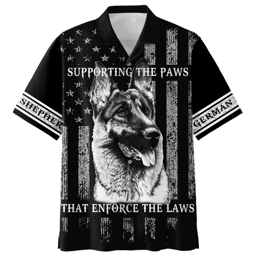 German shepherd american black hawaiian shirt, Summer Gift for Dog lovers HO1385