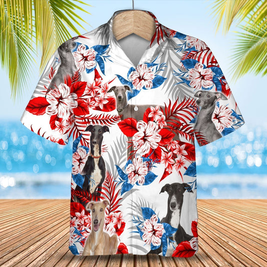 Greyhound Hawaiian Shirt - Gift for Summer, Summer aloha shirt, Hawaiian shirt for Men and women HO0675