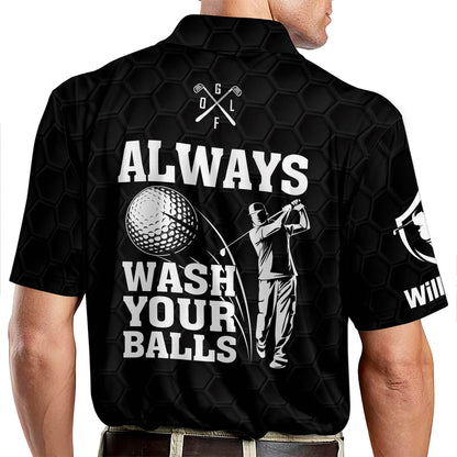 Always Wash Your Balls Golf Polo Shirt GM0194