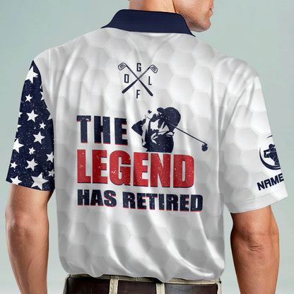 The Legend Has Retired Golf Polo Shirt GM0217