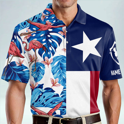 Proud Golf American Flag Golf Polo Shirt GM0331
