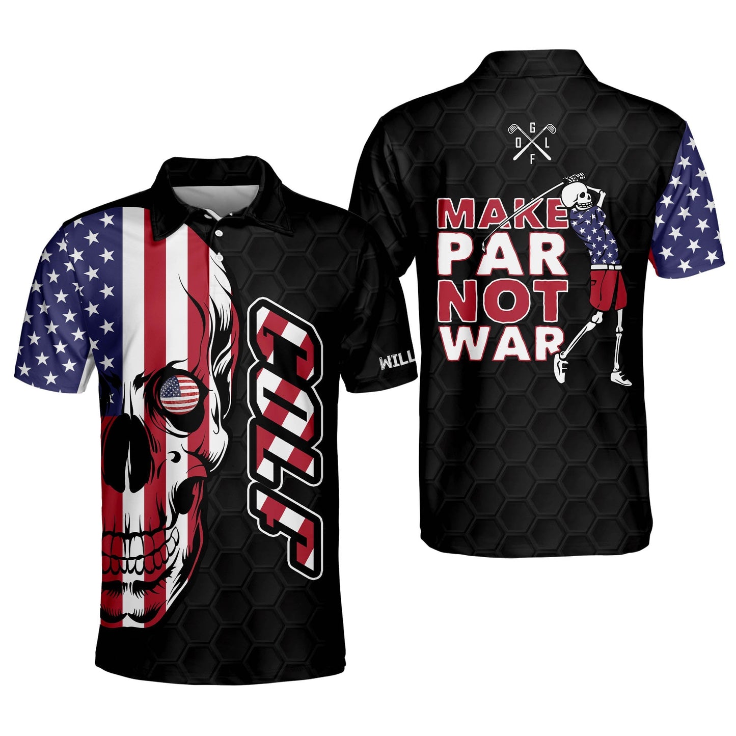 Make Par Not War Golf Polo Shirt GM0251