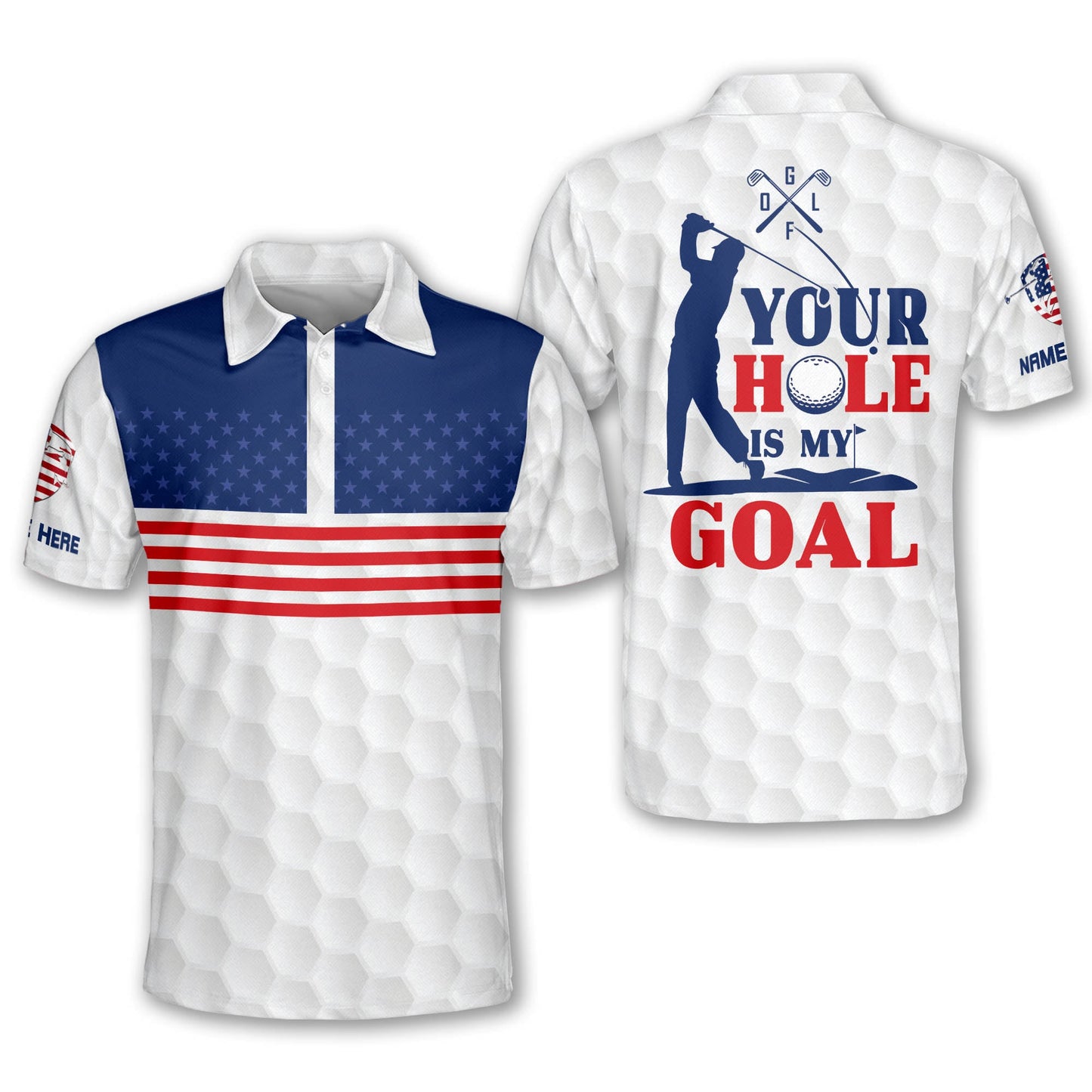 Your Hole is My Goal Golf Golf Polo Shirt GM0361