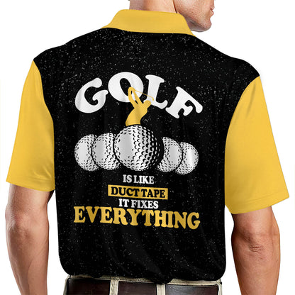 Golf Is Duct Tape It Fixes Everything Golf Polo Shirt GM0063