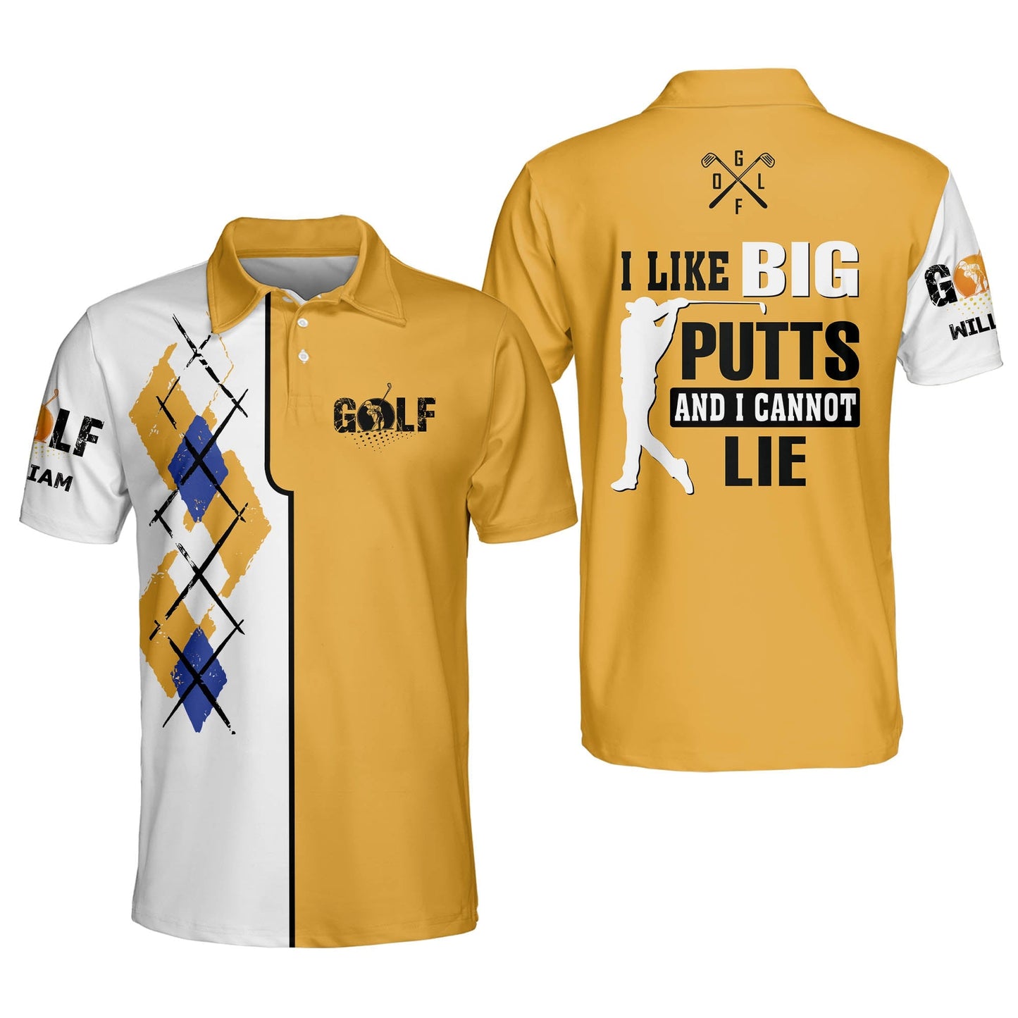 I Like Big Putts And I Cannot Lie Golf Polo Shirt GM0164