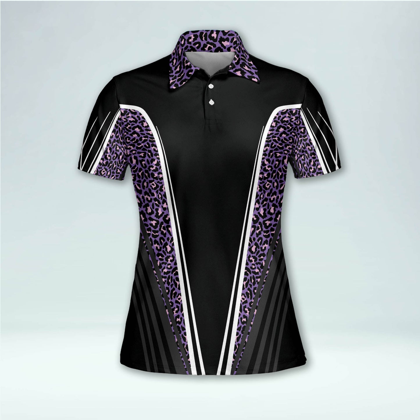 Leopard Pattern Womens Golf Polo Shirt GW0025