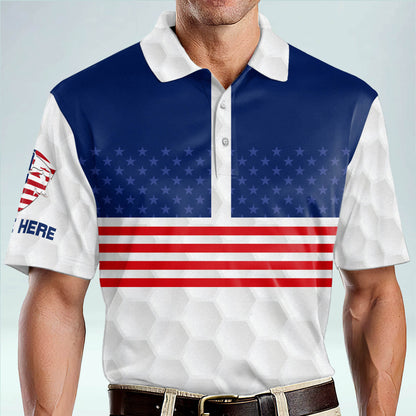 Swing Swear Look for Ball Repeat Golf Polo Shirt GM0354
