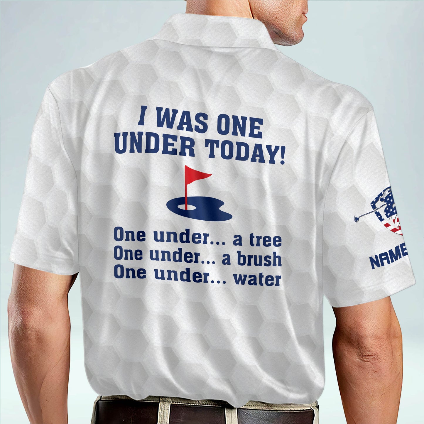 I Was One Under Today Golf Polo Shirt GM0356