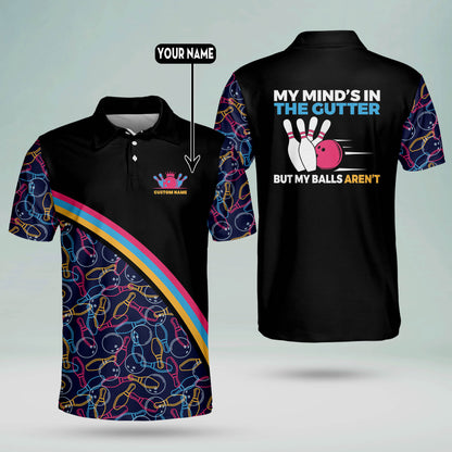 My Mind's In The Gutter Bowling Polo BM0022
