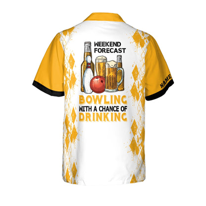 Weekend Forecast Bowling Hawaiian Shirt HB0019
