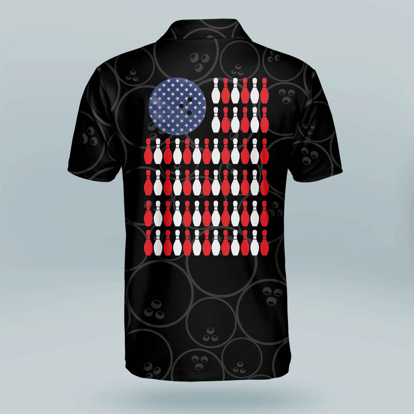 Patriotic Bowling American Flag Shirt BM0023