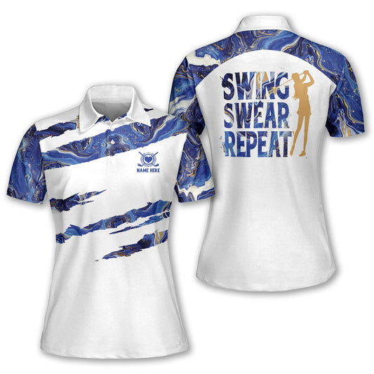 Swing Swear Repeat Golf Polo Shirt GW0040