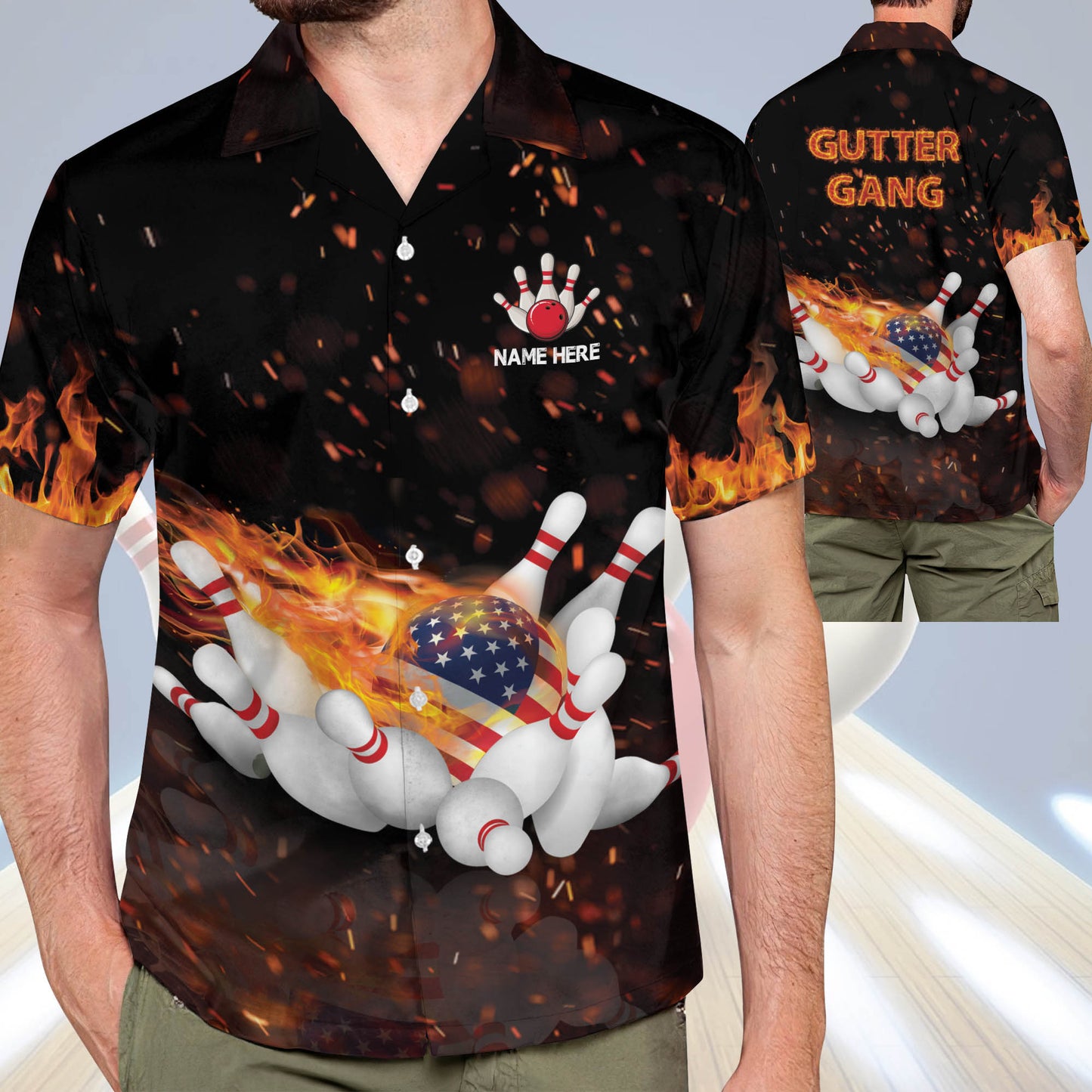 Bowling Gutter Gang Hawaiian Shirt HB0024