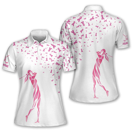 Pink Funny Womens Golf Polo Shirt GW0032