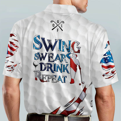 Swing Swear Repeat Golf Polo Shirt GM0309