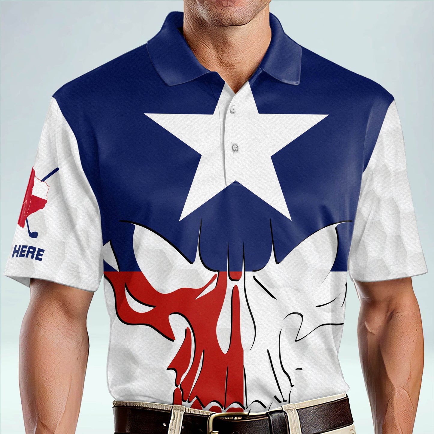 Custom Texas Flag Arizona Golf Polo Shirt GM0346