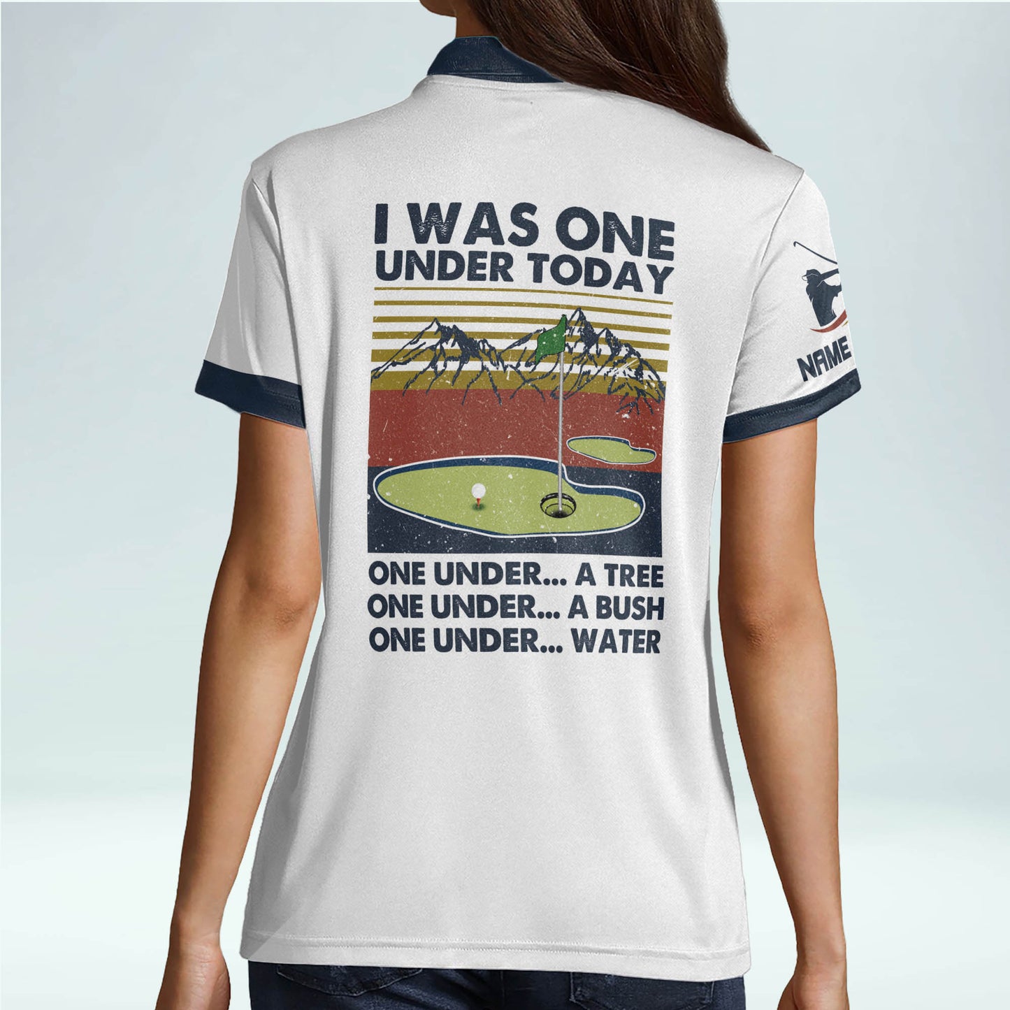 I Was One Under Today Golf Polo Shirt GW0033