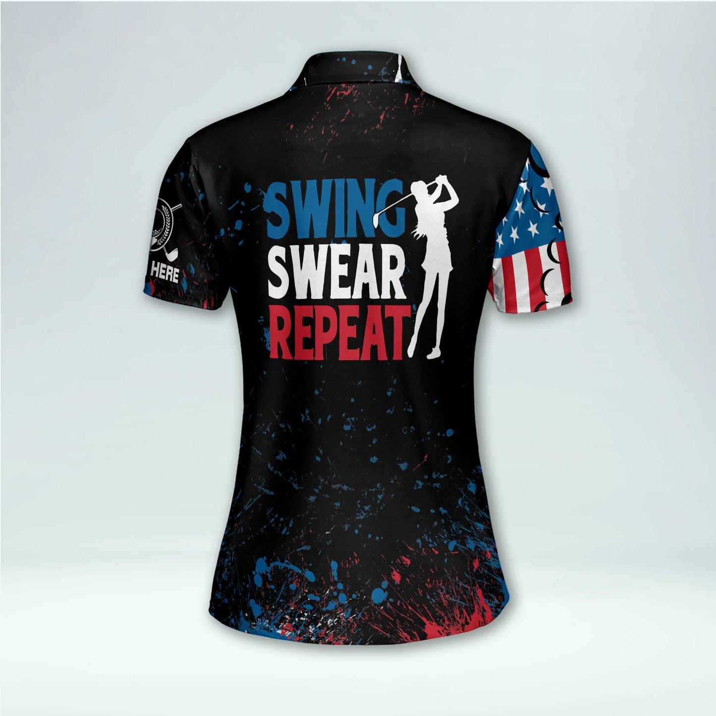 Swing Swear Repeat Golf Polo Shirt GW0027