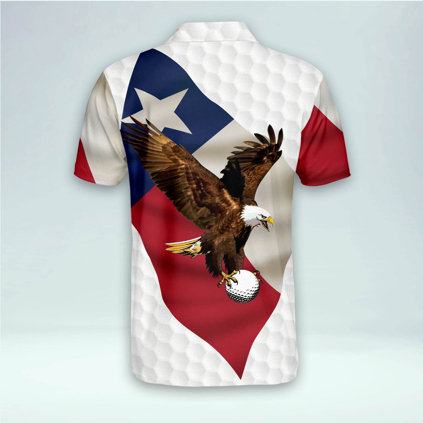 Personalized American Flag Golf Polo Shirt GM0378