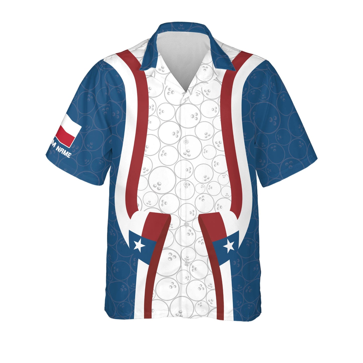USA Texas Bowling Flag Hawaiian Shirt HB0108