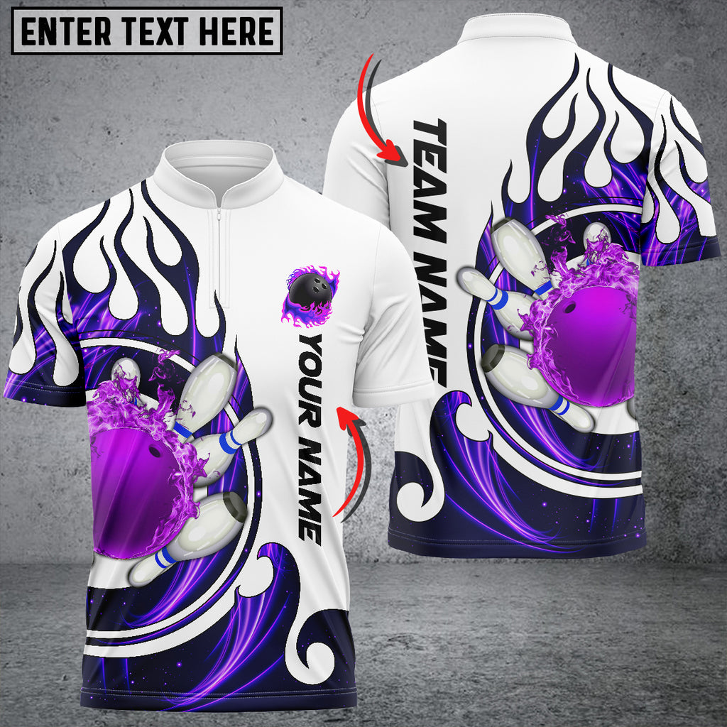 Custom Flame Bowling Jersey For Team BO0019