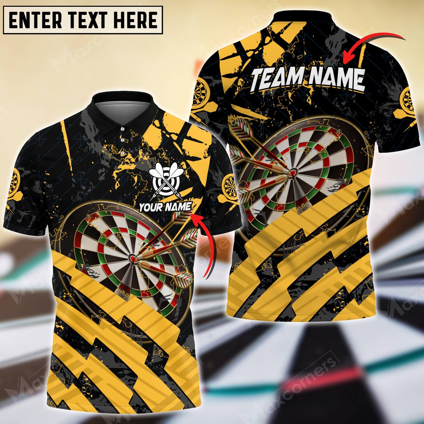 Lasfour Style Pattern Darts Multicolor Option Personalized Your Name 3D Shirt DMA0031