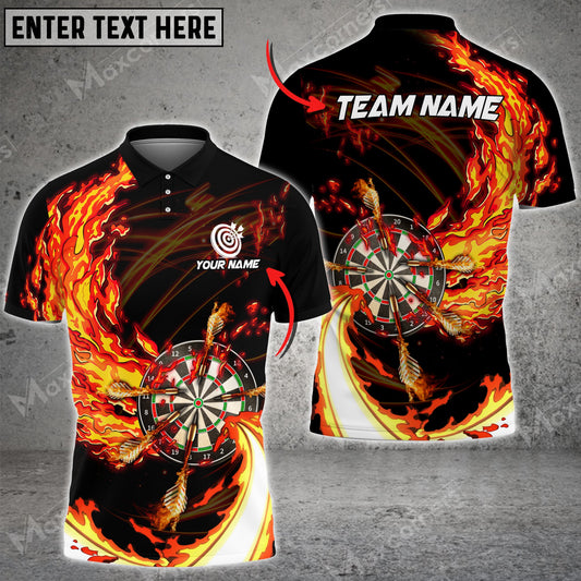 Lasfour Breath Of Fire Darts Multicolor Option Personalized Name 3D Shirt DMA0257