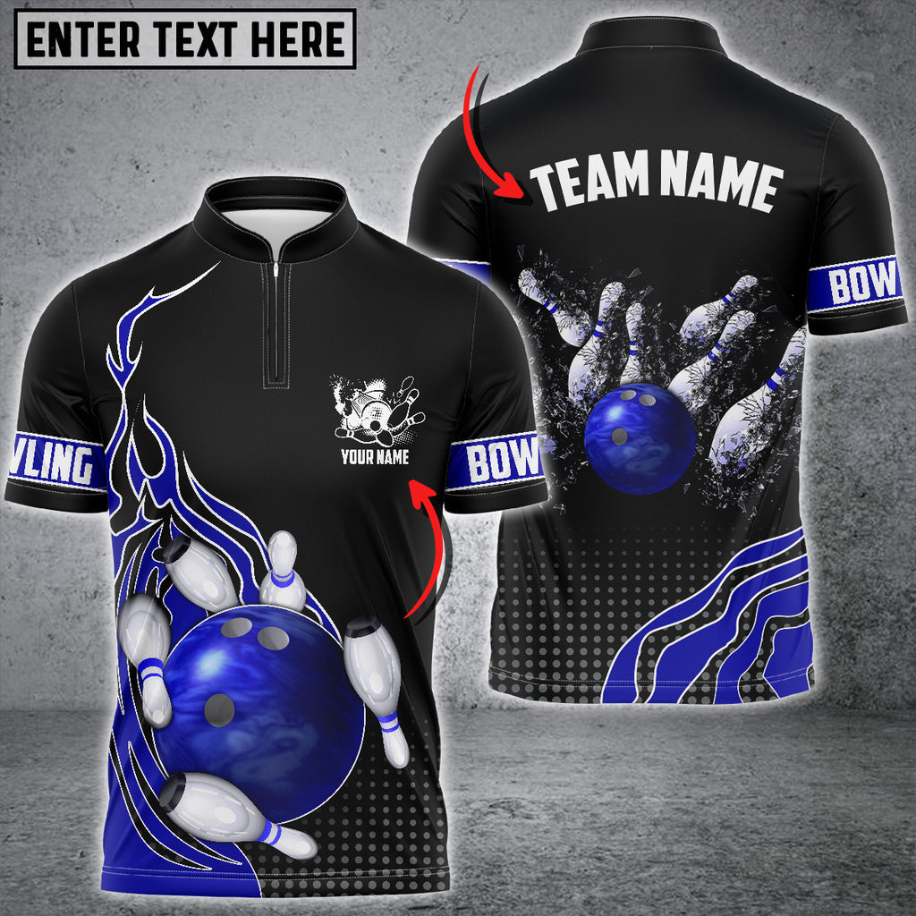 Custom Flame Bowling Jersey For Team BO0239