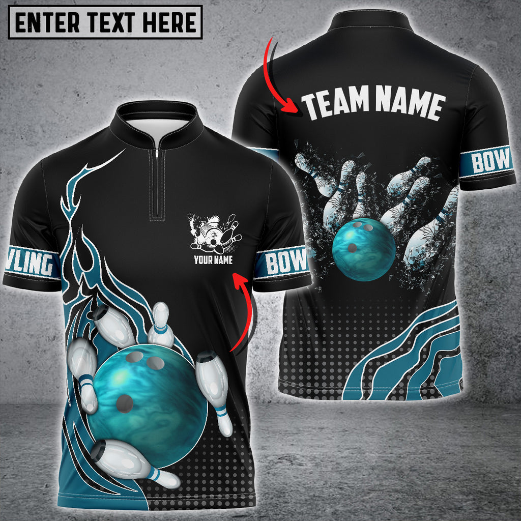 Custom Flame Bowling Jersey For Team BO0239
