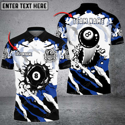 Lasfour Personalized Billiards Color Style, Team Name Unisex Shirt BIA0605