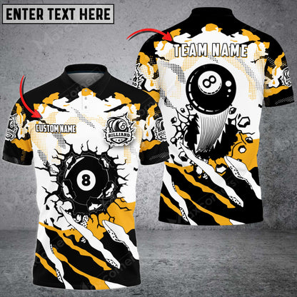 Lasfour Personalized Billiards Color Style, Team Name Unisex Shirt BIA0605