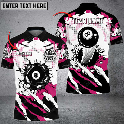 Lasfour Personalized Billiards Color Style, Team Name Unisex Shirt BIA0605