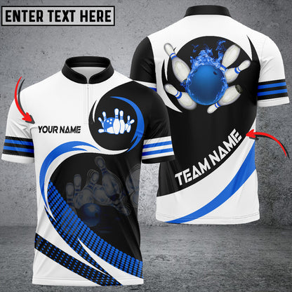 Custom Flame Ball Bowling Jersey Shirt For Men, Custom Bowling Team Shirts BO0236