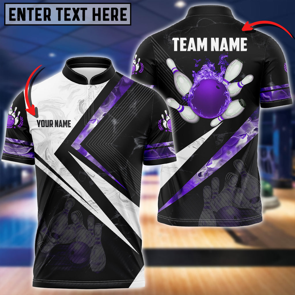 Custom Flame Bowling Jersey For Team BO0235