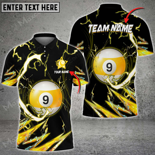 Lasfour Billiards Breath Of Thunder Personalized Name 3D Shirt BIA0173