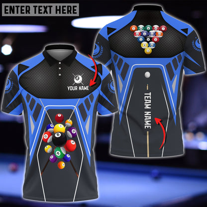 Lasfour Billiards Strategy Master Personalized Name 3D Shirt (Multi Color Options) BIA0746