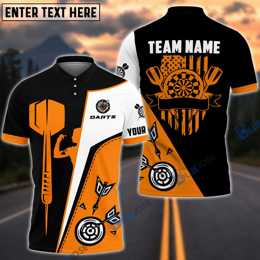 Lasfour Dart Board US Flag Personalized Name, Team Name 3D Shirt (4 Colors) DMA0029