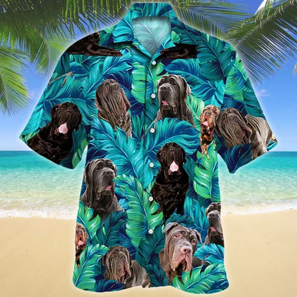 Happy Neapolitan Mastiff Dog Lovers Summer Beach Palm Tree Hawaiian Shirt, Summer aloha hawaii shirt for Men women HO1725