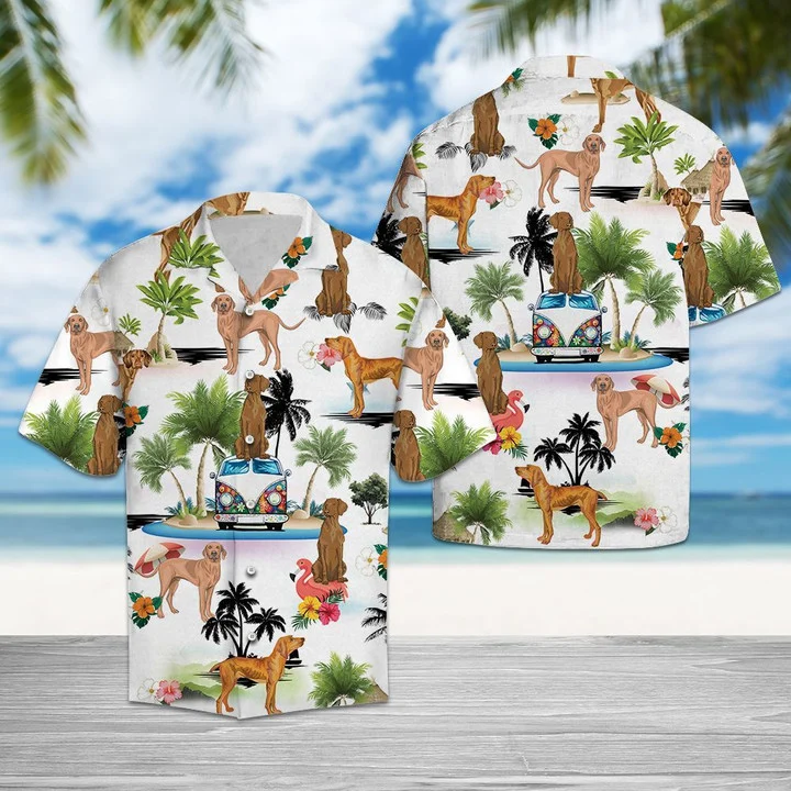 Happy Vizsla Dog Group Enjoy The Vacation Hawaiian Shirt HO1419