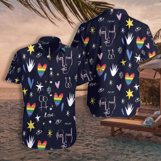 Love Is Love Amazing Lgbt Hawaiian Shirt, Happy Lgbt Hawaiian Shirt, Pride Hawaiian Shirt HO4528
