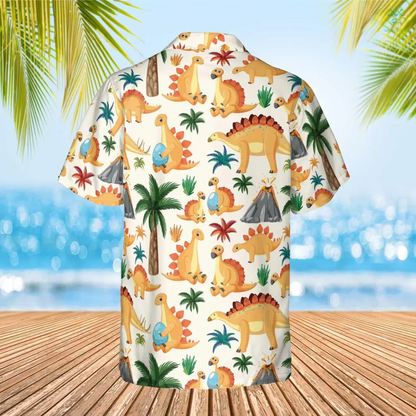 Magic Dinosaur Egg Hawaiian Funny Custom Image Cat Summer Shirt Beach Hawaiian Shirt, Gift for Men Women HO4322