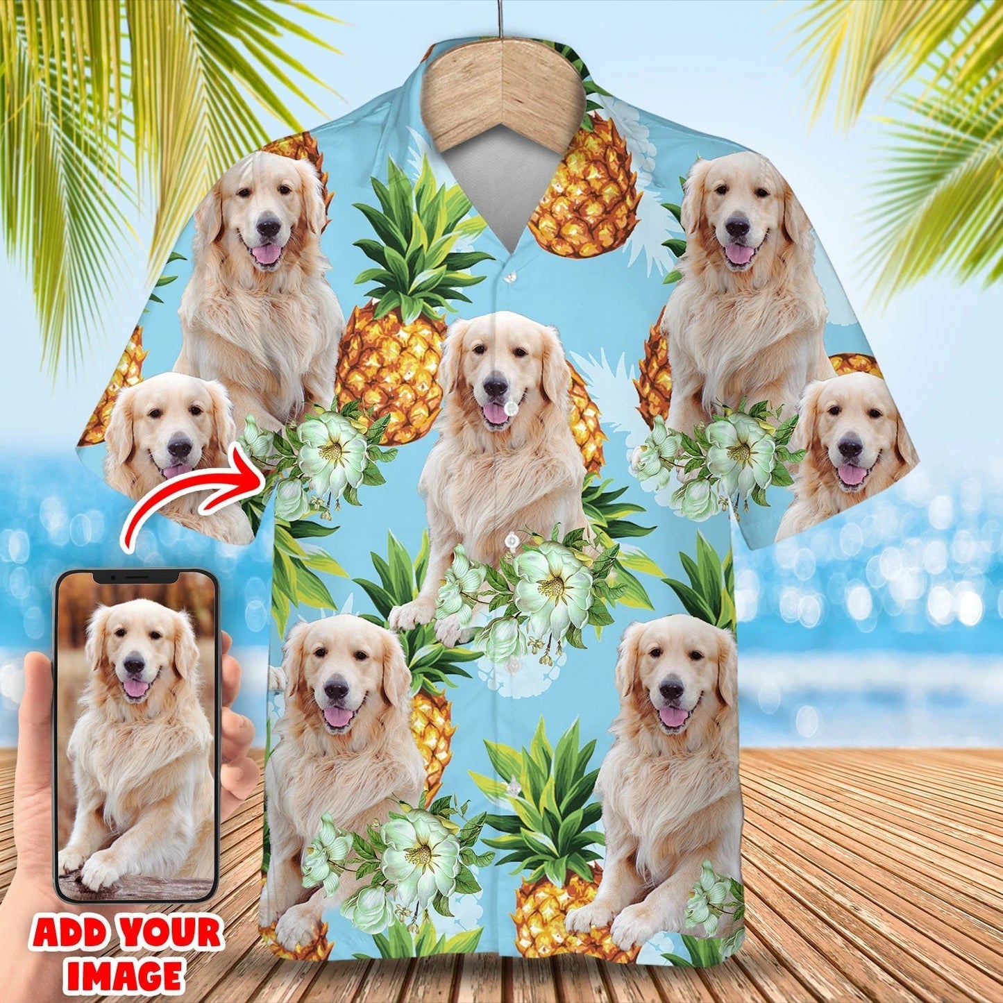 Custom Image Dog Hawaiian shirt, Summer Dog Hawaiian shirt For Men, Women HO0334
