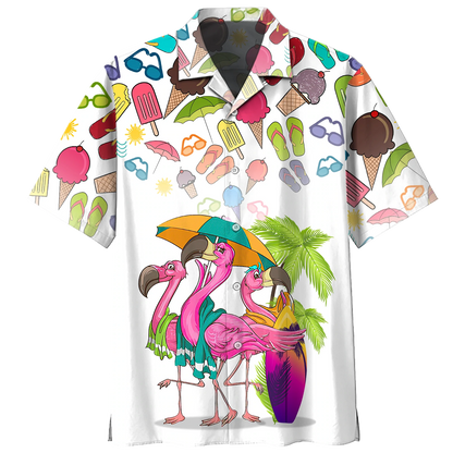 Flamingo Hawaiian Shirt, Summer Hawaiian Shirt for men and women HO1424