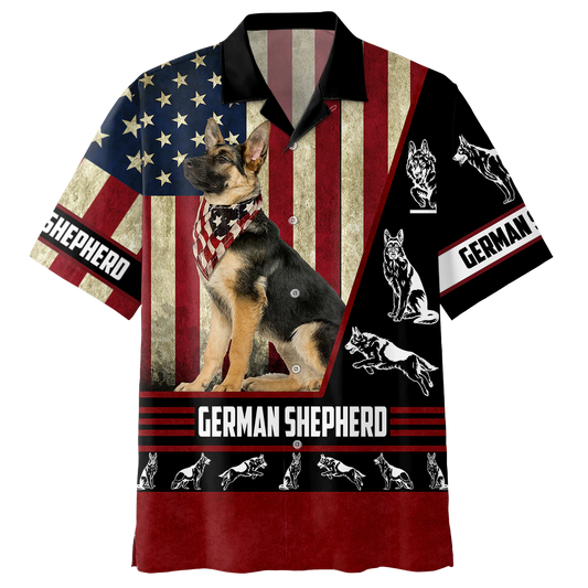 German shepherd american hawaiian shirt, Summer Gift for Dog lovers HO1386