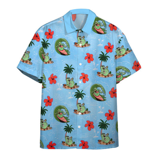 3D Ghostbusters Slimer Ugly Hawaii Vibe Custom Hawaiian Shirt, Hawaiian Shirts for Men Short Sleeve Aloha Beach Shirt HO0273